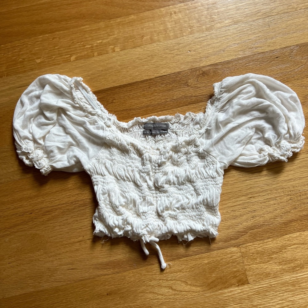 Urban Outfitters White Crop Top